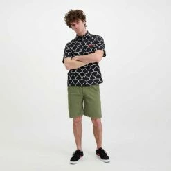 Il più economico 😍 IUTER CAMICIA MANICA CORTA NET Nero 🎉 -Offerte Novità Negozio iuter 22sihr05 camicia manica corta net street style uomo 044751301 black 6