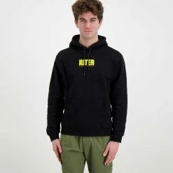 Offerte 😍 IUTER FELPA CON CAPPUCCIO STAY ALIVE Nero 🎁 -Offerte Novità Negozio iuter 22sish35 felpa con cappuccio stay alive street style uomo 044739201 black 3