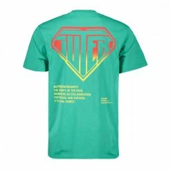 Miglior offerta 🎉 IUTER T-SHIRT DOUBLE LOGO Verde 👏 -Offerte Novità Negozio iuter 22sits02 t shirt double logo street style uomo 044750801 eme 2