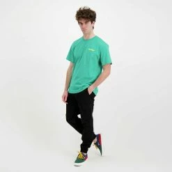 Miglior offerta 🎉 IUTER T-SHIRT DOUBLE LOGO Verde 👏 -Offerte Novità Negozio iuter 22sits02 t shirt double logo street style uomo 044750801 eme 6