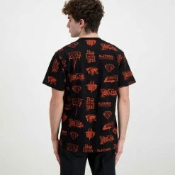 Migliore vendita ⭐ IUTER T-SHIRT HORNS ALLOVER Nero 🎁 -Offerte Novità Negozio iuter 22sits03 t shirt horns allover street style uomo 044739301 black 4