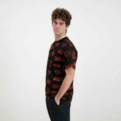 Migliore vendita ⭐ IUTER T-SHIRT HORNS ALLOVER Nero 🎁 -Offerte Novità Negozio iuter 22sits03 t shirt horns allover street style uomo 044739301 black 5