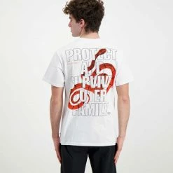 Vendita calda ✔️ IUTER T-SHIRT STAY ALIVE Bianco ✨ -Offerte Novità Negozio iuter 22sits35 t shirt stay alive street style uomo 044739501 white 4