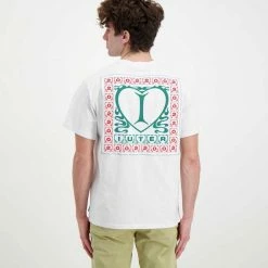 Buono 🔔 IUTER T-SHIRT LOVELY Bianco 🔔 -Offerte Novità Negozio iuter 22sits45 t shirt lovely street style uomo 044750901 white 4