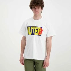 Buono 💯 IUTER T-SHIRT SURE THING Bianco 😉 -Offerte Novità Negozio iuter 22sits71 t shirt sure thing street style uomo 044752401 white 3