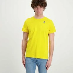 Nuovo di zecca ✨ K-WAY T-SHIRT LE VRAI EDOUARD Giallo 🔥 -Offerte Novità Negozio k way k007je0 t shirt le vrai edouard casual uomo 045520101 t05 2