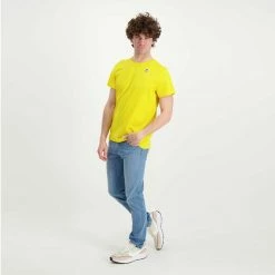 Nuovo di zecca ✨ K-WAY T-SHIRT LE VRAI EDOUARD Giallo 🔥 -Offerte Novità Negozio k way k007je0 t shirt le vrai edouard casual uomo 045520101 t05 5