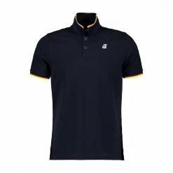 Acquistare 👍 K-WAY POLO VINCENT CONTRASTO Blu ✔️ -Offerte Novità Negozio k way k008j50 polo bordi nastro k way casual uomo 040560201 k89 2