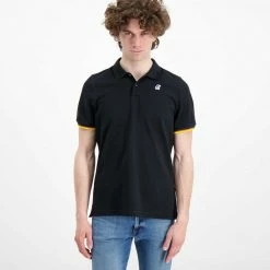 Miglior prezzo 🔥 K-WAY POLO VINCENT CONTRASTO 👏 -Offerte Novità Negozio k way k008j50 polo bordi nastro k way casual uomo 042626201 usy 3