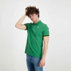 Promo 🌟 K-WAY POLO VINCENT CONTRASTO Verde ❤️ -Offerte Novità Negozio k way k008j50 polo vincent contrasto casual uomo 045520301 00q 5