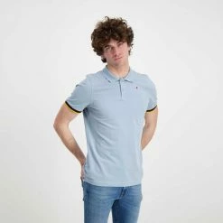Acquistare 💯 K-WAY POLO VINCENT CONTRASTO Blu 💯 -Offerte Novità Negozio k way k008j50 polo vincent contrasto casual uomo 045520401 130 5