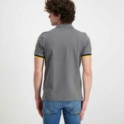 Acquistare 😉 K-WAY POLO VINCENT CONTRASTO Grigio 😀 -Offerte Novità Negozio k way k008j50 polo vincent contrasto casual uomo 045520501 x5r 4