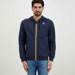 Sconto 🤩 K-WAY FELPA FULL ZIP CON CAPPUCCIO ARNEL Blu 🧨 -Offerte Novità Negozio k way k5113iw felpa full zip con cappuccio arnel casual uomo 045343601 k89 3