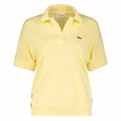 Sconto 🛒 LACOSTE POLO PIQUE' LOOSE FIT DONNA Giallo 🌟