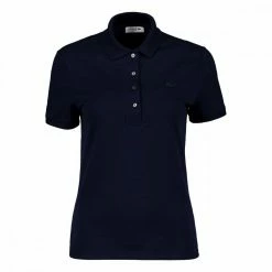 Vendita all'ingrosso ⭐ LACOSTE POLO MINI PIQUE' STRETCH DONNA Blu 👍