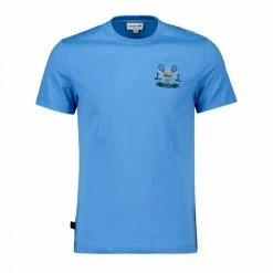 Miglior prezzo 🎉 LACOSTE T-SHIRT LOGO TENNIS Azzurro 🎁
