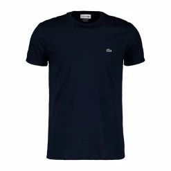 Buono 👍 LACOSTE T-SHIRT LOGO IN COTONE PIMA BLU ❤️