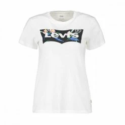 Il più economico 😍 LEVI'S T-SHIRT LOGO BATWING DONNA Bianco 💯