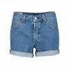 Buono ✨ LEVI'S SHORT LONG 501 DONNA Blu ❤️