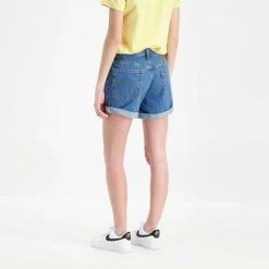 Buono ✨ LEVI'S SHORT LONG 501 DONNA Blu ❤️ -Offerte Novità Negozio levi s 29961 short long 501 donna casual donna 042808401 0021 5