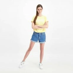 Buono ✨ LEVI'S SHORT LONG 501 DONNA Blu ❤️ -Offerte Novità Negozio levi s 29961 short long 501 donna casual donna 042808401 0021 6