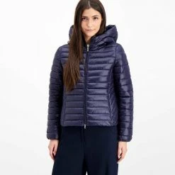 Promo 🔔 EMME MARELLA PIUMINO CON CAPPUCCIO COSIMO DONNA Blu ✔️ -Offerte Novità Negozio marella cosimo piumino con cappuccio cosimo donna giacconi donna 041514901 006 4