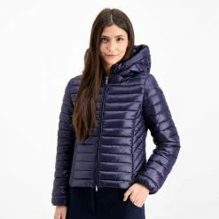 Promo 🔔 EMME MARELLA PIUMINO CON CAPPUCCIO COSIMO DONNA Blu ✔️ -Offerte Novità Negozio marella cosimo piumino con cappuccio cosimo donna giacconi donna 041514901 006 5