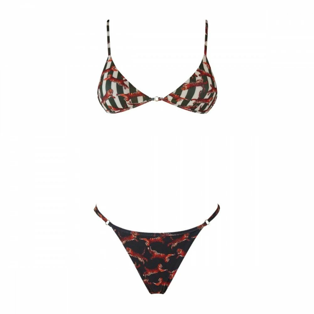 A buon mercato 💯 MATINEÉ 👙 BIKINI TRIANGOLO ANELLI E SLIP BRASILIANO DONNA Nero, Verde 👍 3 A buon mercato 💯 MATINEÉ 👙 BIKINI TRIANGOLO ANELLI E SLIP BRASILIANO DONNA Nero, Verde 👍
