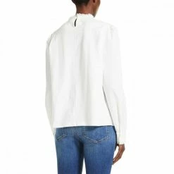 Vendita all'ingrosso ✨ MAX MARA WEEKEND CAMICIA CON INSERTI PIZZO CALCA DONNA Bianco 🤩 -Offerte Novità Negozio max mara weekend calca22 camicia con inserti pizzo calca donna casual donna 044660001 001 3