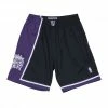 Sconto 🧨 MITCHELL & NESS SHORT SWINGMAN SACRAMENTO KINGS Nero, Viola 🔥 -Offerte Novità Negozio mitchell ness smshgs18250 short swingman sacramento kings squadre basket uomo 044613901 blk 1