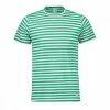 Miglior offerta 🔔 MOLO ELEVEN T-SHIRT IN JERSEY TINTO FILO A RIGHE Bianco, Verde 🌟
