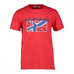 Buono 🧨 NAPAPIJRI T-SHIRT SALLYN BAMBINO Rosso 😍