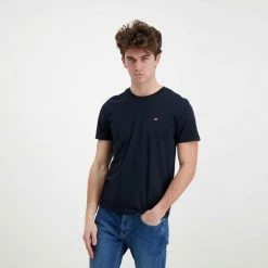 I primi 10 🥰 NAPAPIJRI T-SHIRT MINI LOGO SALIS Blu 🔥 -Offerte Novità Negozio napapijri np0a4frp t shirt mini logo salis casual uomo 043698901 176 3