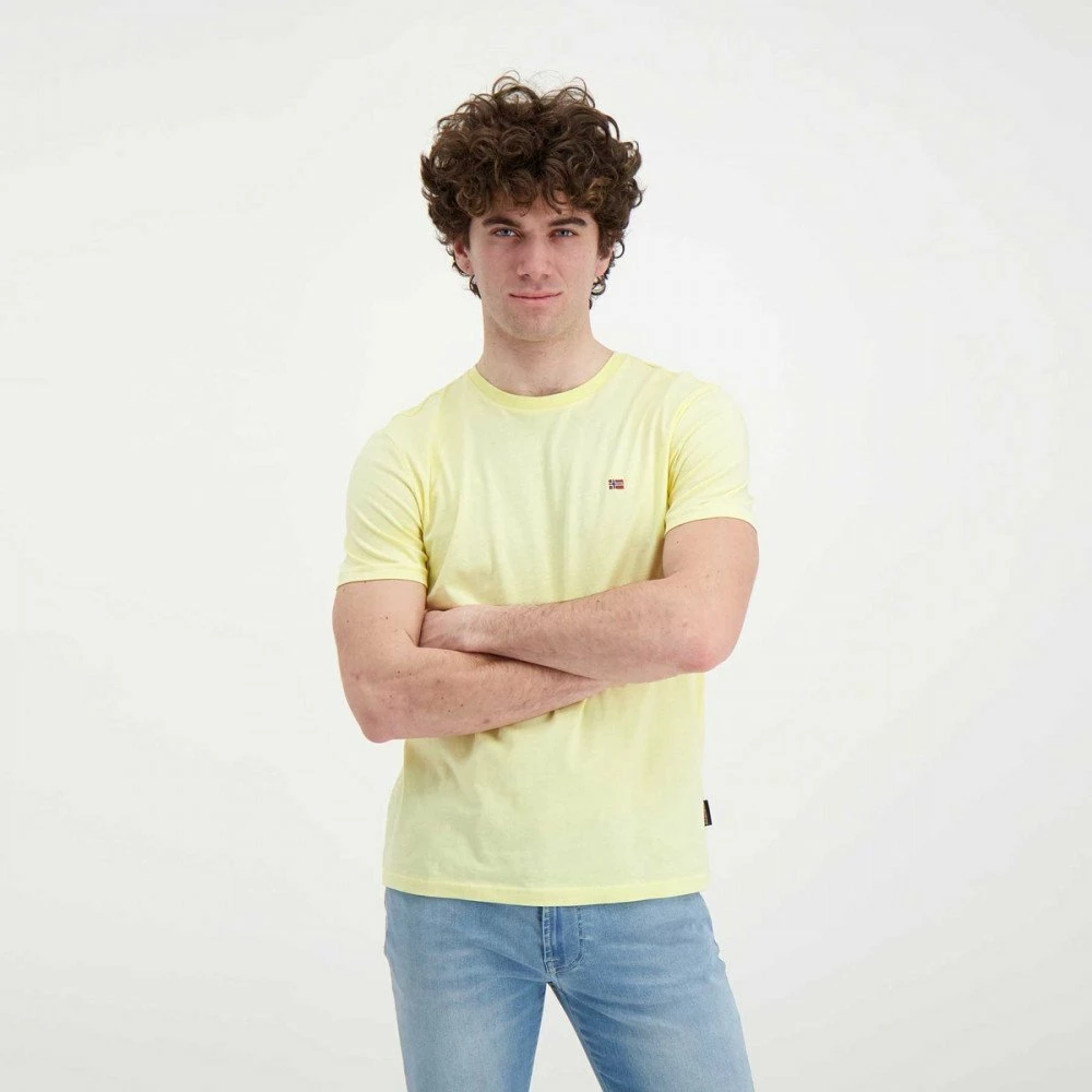 Buono 🛒 NAPAPIJRI T-SHIRT MINI LOGO SALIS Giallo 🤩 6 Buono 🛒 NAPAPIJRI T-SHIRT MINI LOGO SALIS Giallo 🤩 - immagine 4
