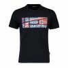 Offerte 😀 NAPAPIJRI T-SHIRT TURIN Blu 🛒 -Offerte Novità Negozio napapijri np0a4g34 t shirt turin casual uomo 044922401 176 1