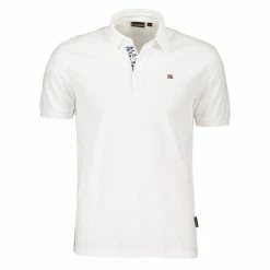 Presa 🧨 NAPAPIJRI POLO EOLANOS Bianco 🌟 -Offerte Novità Negozio napapijri np0a4gb3 polo eolanos casual uomo 045016701 002 2