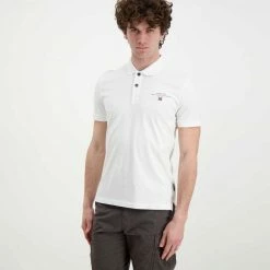 Miglior offerta 💯 NAPAPIJRI POLO IN JERSEY ELBAS Bianco ❤️ -Offerte Novità Negozio napapijri np0a4gb4 polo in jersey elbas casual uomo 044922901 002 3