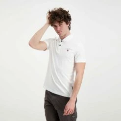 Miglior offerta 💯 NAPAPIJRI POLO IN JERSEY ELBAS Bianco ❤️ -Offerte Novità Negozio napapijri np0a4gb4 polo in jersey elbas casual uomo 044922901 002 5