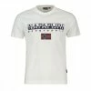 Sconto 🥰 NAPAPIJRI T-SHIRT LOGO AYAS Bianco 🔔 -Offerte Novità Negozio napapijri np0a4gdq t shirt bandiere patch ayas casual uomo 044923701 002 1