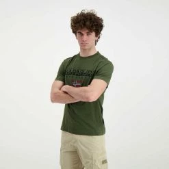 Acquistare 🎉 NAPAPIJRI T-SHIRT LOGO AYAS Verde ✨ 10 Acquistare 🎉 NAPAPIJRI T-SHIRT LOGO AYAS Verde ✨ -Offerte Novità Negozio napapijri np0a4gdq t shirt logo ayas casual uomo 044923901 ge4 4