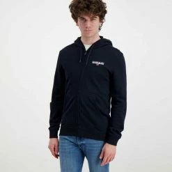 Nuovo di zecca 😍 NAPAPIJRI FELPA FULL ZIP CON CAPPUCCIO ICE Blu ✔️ -Offerte Novità Negozio napapijri np0a4gwp felpa full zip con cappuccio ice casual uomo 044925501 176 3