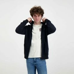 Nuovo di zecca 😍 NAPAPIJRI FELPA FULL ZIP CON CAPPUCCIO ICE Blu ✔️ -Offerte Novità Negozio napapijri np0a4gwp felpa full zip con cappuccio ice casual uomo 044925501 176 5