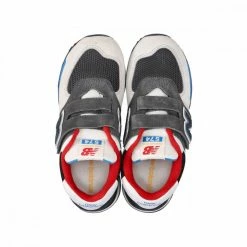 Nuovo ✔️ NEW BALANCE 574 VELCRO BAMBINO Grigio 👍 -Offerte Novità Negozio new balance pv574lb1 574 velcro bambino tutte sneaker bambino 044463801 lb1 3