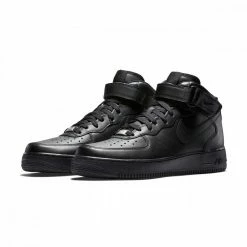Bilancio 😀 NIKE AIR FORCE 1 MID '07 BLACK 😉 -Offerte Novità Negozio nike 315123 air force 1 mid nere tutte sneaker uomo 026445501 001 3
