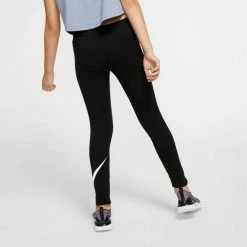 Bilancio ❤️ NIKE LEGGINGS FAVORITES SWOOSH BAMBINA Nero 😍 -Offerte Novità Negozio nike ar4076 leggings favorites swoosh bambina abbigliamento bambino 036612001 010 4