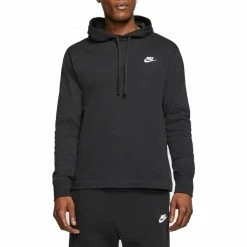 Migliore vendita ⭐ NIKE FELPA CON CAPPUCCIO CLUB JERSEY Nero 🔔