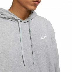 I primi 10 😍 NIKE FELPA CON CAPPUCCIO CLUB JERSEY Grigio 🎁 -Offerte Novità Negozio nike bv2749 felpa con cappuccio club jersey sport style uomo 045007401 063 3