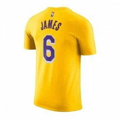 Promo 🔥 NIKE T-SHIRT NAME NUMBER JAMES LAKERS Giallo ✔️ -Offerte Novità Negozio nike cv8528 t shirt name number james lakers abbigliamento basket uomo 044472001 745 2