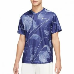 Il più economico ⭐ T-SHIRT NIKECOURT DRI-FIT VICTORY PRINTED Viola 🎁