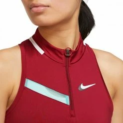 Miglior prezzo 🔔 CANOTTA NIKECOURT DONNA Bordeaux 🤩 -Offerte Novità Negozio nike dd8705 w nkct tank nt ao abbigliamento tennis donna 044471301 690 3
